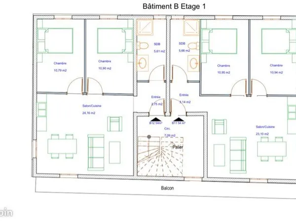 Plateaux bruts viabilisés à aménager (Possibilité F3 / T3)