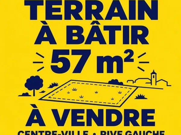 Terrain constructible centre ville