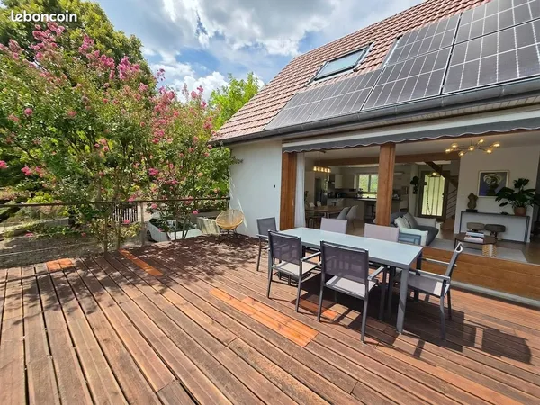 Maison T5 130 m² - Poliénas - Vue panoramique Vercors & Chartreuse