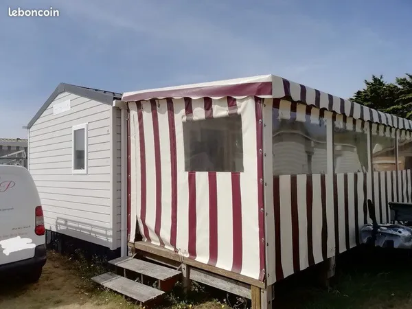 Mobil-home rapidhome lodge 77, accès direct à la plage
