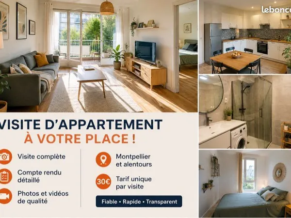Visite de logement ( pour les personnes à distances où manquent de temps )