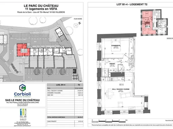 Appartement 2 pièces 50 m²