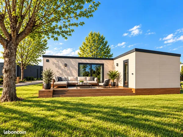 Chalet 60m² + emplacement à 900m de la mer avec piscine couverte
