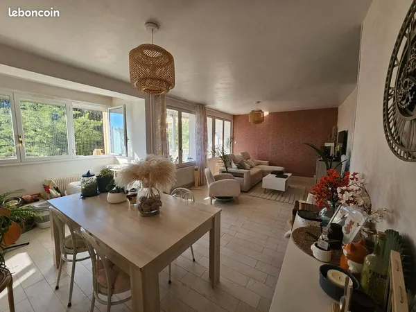 Roanne bords de Loire - Appartement T3 traversant de 73 m² avec garage et cave
