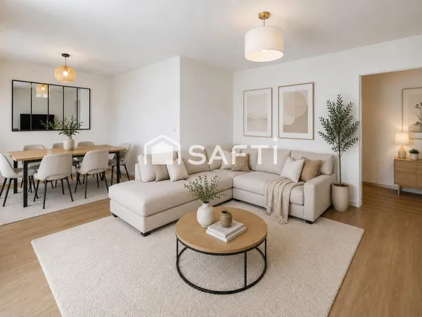 Appartement 2/3 chambres, balcons, parking et cave