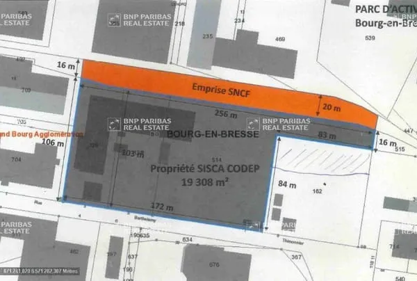 Terrain industriel 19308 m²