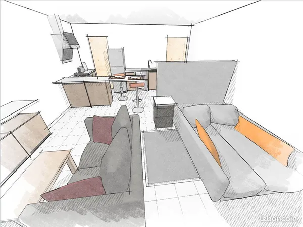 Appartement 1 pièce 35 m²