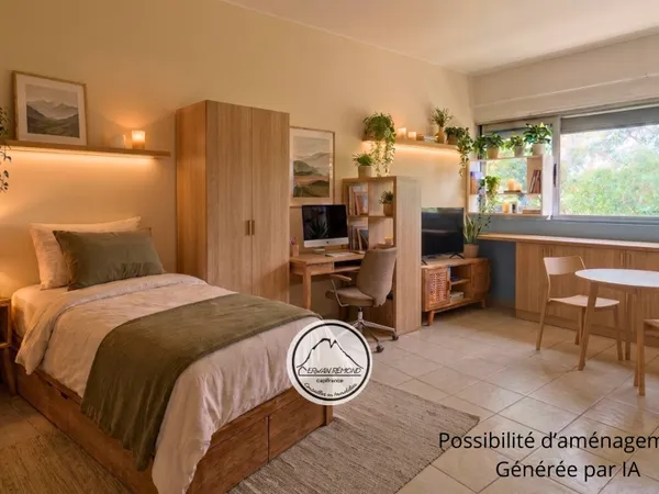 Studio meublé 20,42 m², Secteur Tourasse, proche Université de Pau  Investissement ou logement étud