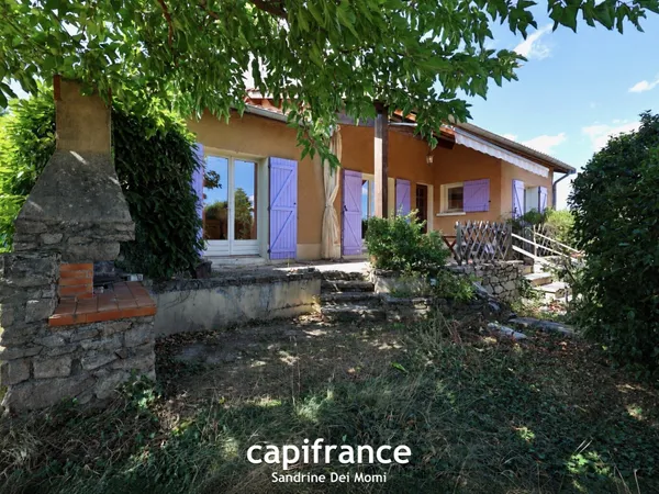 SOUCIEU EN JARREST - Maison de 98,50m² avec sous sol aménageable - Garage/atelier