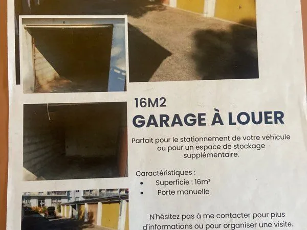 Garage à louer