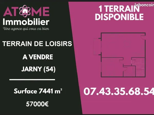 Terrain 7441 m² Jarny