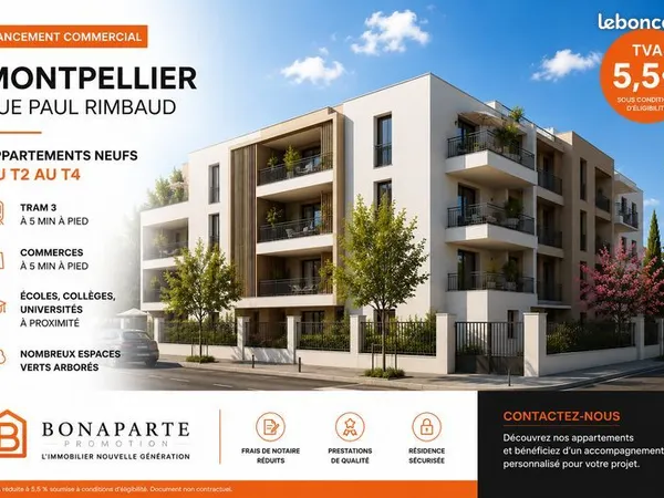 Appartement - 4 pièces - LANCEMENT- APPARTEMENT TVA 5.5