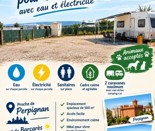 Terrain eau et électricité