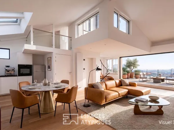 Duplex avec terrasses et rooftop