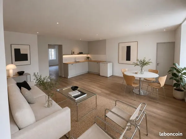Appartement 3 pièces - 67 m2 avec terrasse privative - libre - 520 CC