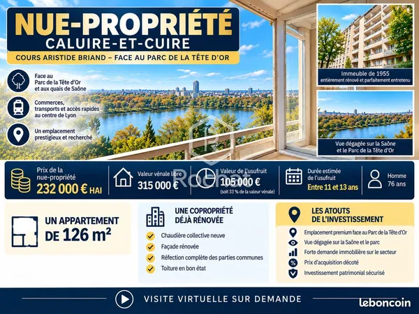 Appartement 4 pièces 126 m²