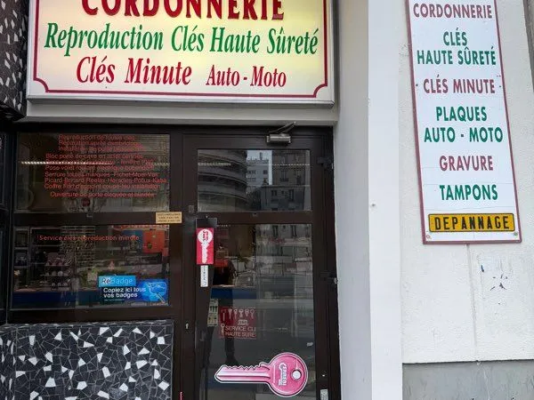 🔑 Cordonnerie clé minute à céder - Paris 13e - Métro Maison Blanche