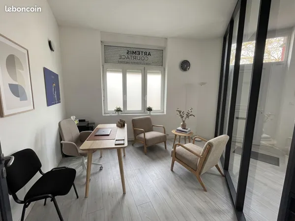 Bureau meublé privatif à louer - Villeneuve d'Ascq / Flers
