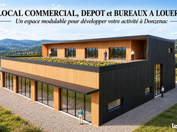 A louer - local commercial, dépôt et bureaux - Donzenac (19)