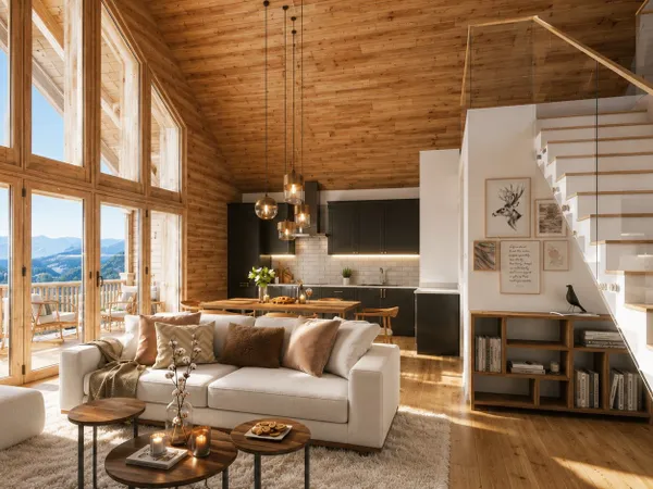 Villa 4 pièces duplex et mezzanine - 105 m² - La Toussuire-Les Sybelles