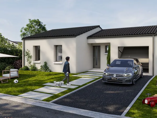 Terrain + maison 88 m²