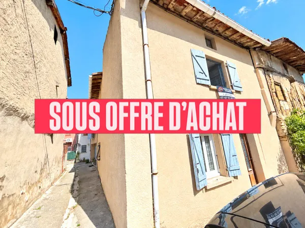 BONNAC : MAISON DE VILLAGE DE TYPE 4 A VENDRE AVEC DEPENDANC