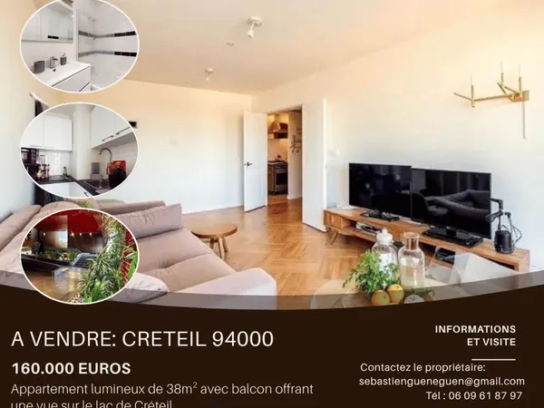 Studio 1 pièce 33 m²
