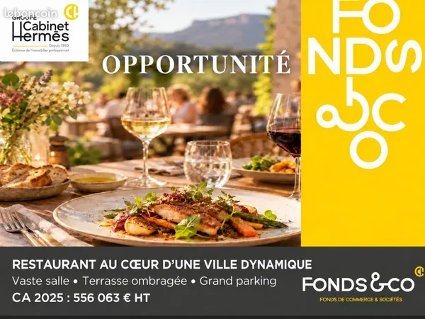 Fonds de commerce restaurant 220 m²