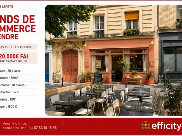 Fonds de commerce 50 m²