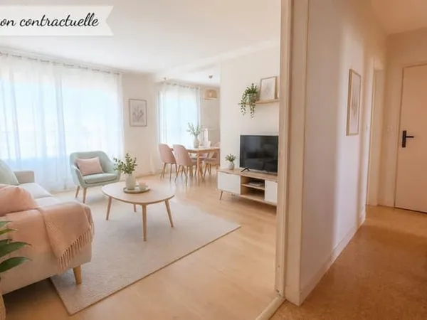CHARTRES - APPARTEMENT - GRAND T2 - 68 m² AVEC GARDIEN - CAVE - PLACE DE PARKING