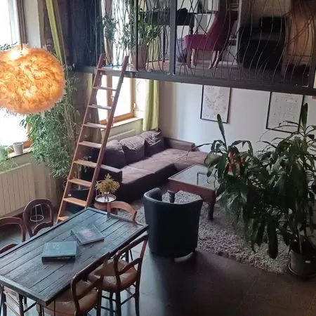 Appartement Canut 3 pièces avec mezzanine, pentes de la Croix-Rousse