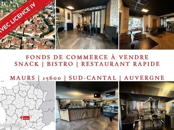 Brasserie, fonds de commerce, restauration, restauration rapide 104 m² Maurs