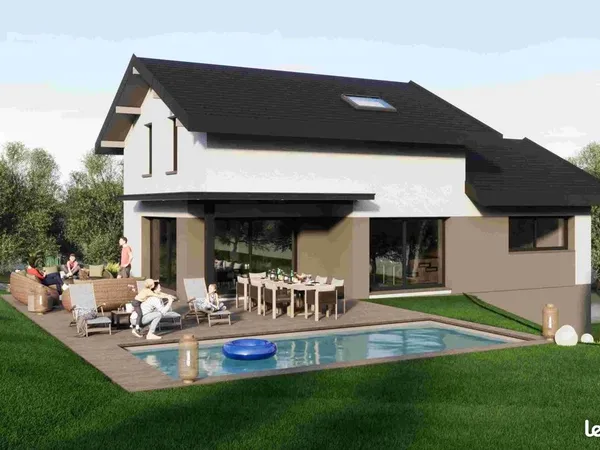 AV 260129 Projet de construction d'une maison 138.55 m² avec terrain à SAINT-MARTIN-BELLEVUE (74)