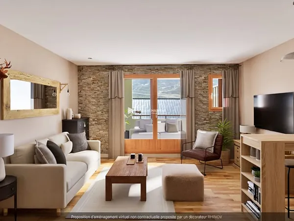 Studio avec coin montagne de 27,89 m² ! Balcon Sud, vue dégagée et parking privatif