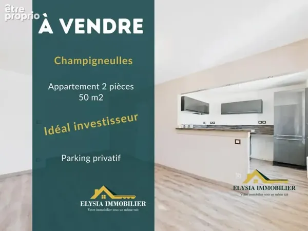Appartement 2 pièces de 50 m2 avec parking Rentabilité brute 9 % CHAMPIGNEULLES 54250