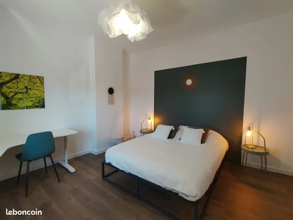 ⭐ Superbe T2 meublé 42 m² - Refait à neuf - Fibre incluse - Proche Valenciennes