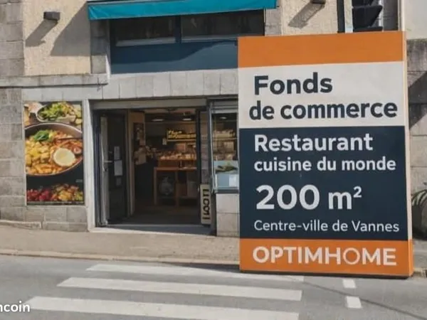 Fonds de commerce restaurant 200 m²