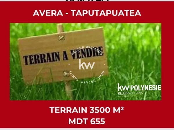 Terrain de 3500 m² avec Panorama sur Faaroa à vendre