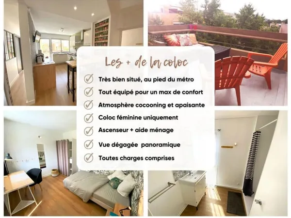 Chambre dans coloc de filles
