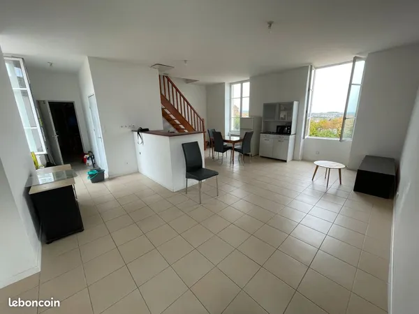 Location t2 duplex meuble