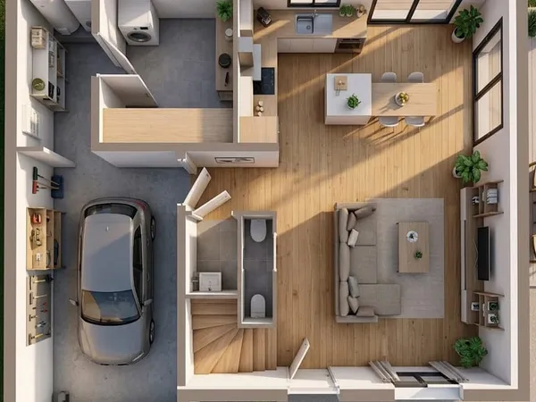 Maison neuve RE2020 5 pièces + garage Laps (63)