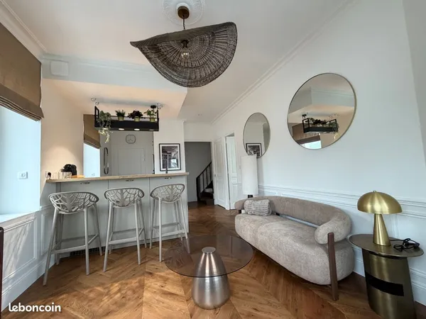 Duplex meublé T2 de 34,5 m² entièrement rénové — DPE C — Cherbourg-en-Cotentin
