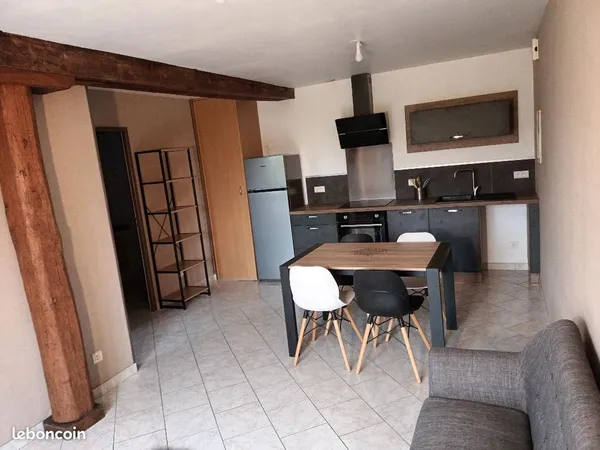 Logement meublé avec petit jardin à la campagne
