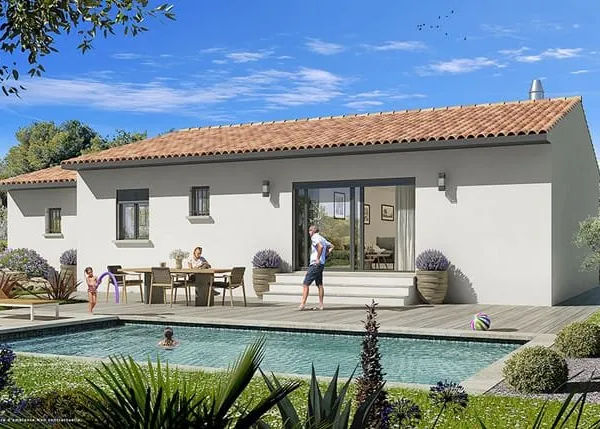 A VENDRE // maison 70 m² avec garage sur terrain 450 m² // COURTHEZON //