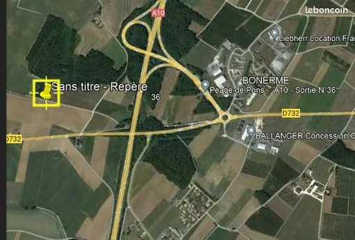 PROXIMITE PONS PARCELLE 4000 m2 TAILLIS