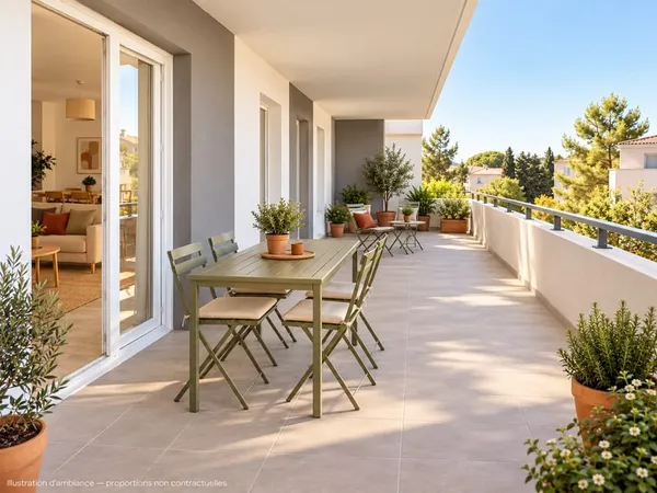 GRAND APPARTEMENT FAMILIAL AVEC TERRASSE GÉNÉREUSE