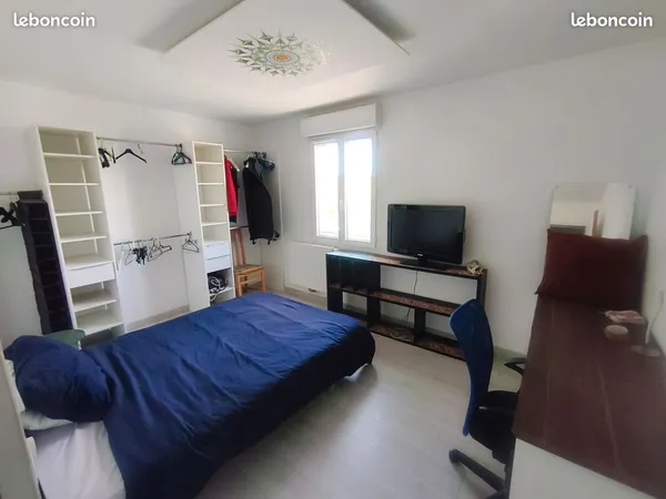 Chambre meublée Maison T4 tout inclus + Grand Garage