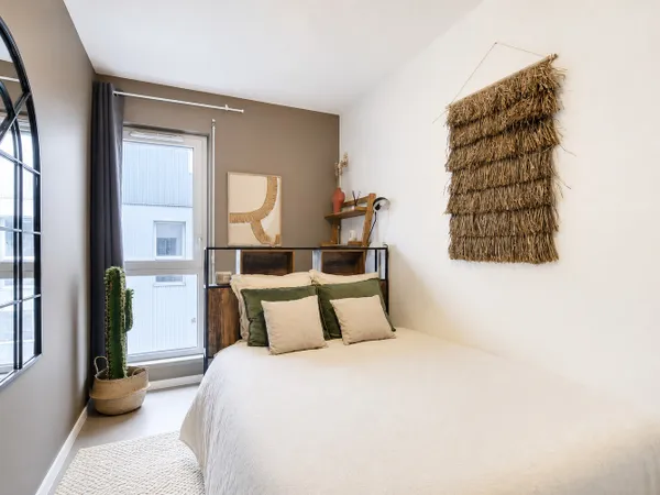 Chambre bohème de 9 m² en coliving à Paris