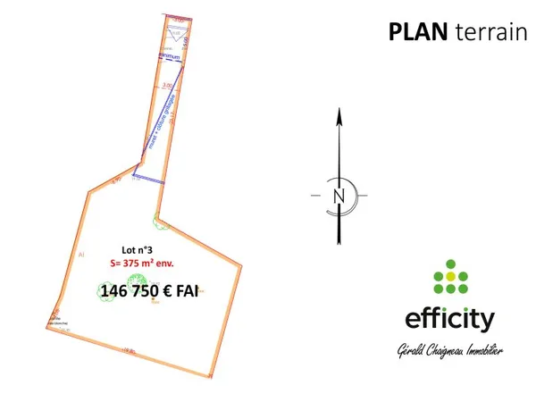 Terrain 375 m²