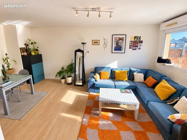 T2 meublé de 49 m² - Très lumineux - Lille, rue d'Arras